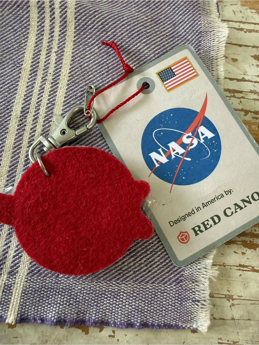 New NASA Logo Keychain -